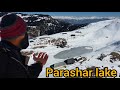 Mysterious parashar lake  winter wonderland 