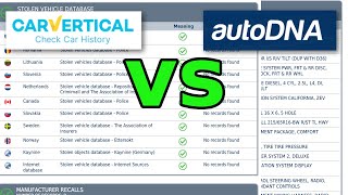 Car History Check - Car Vertical vs AutoDNA