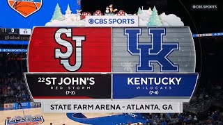 CBB on CBS intro | 22 St. John’s vs Kentucky | 12/20/2025