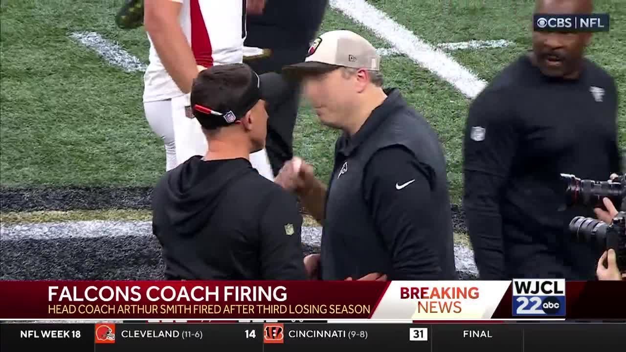Falcons fire head coach Arthur Smith - YouTube