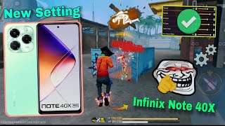 Free Fire Headshot Setting ⚙️ || Infinix Note 40X 5G Sensitivity Setting After Update 😱 Free Fire