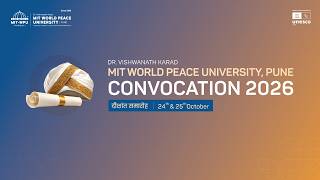 Full 8th Convocation Ceremony of MIT World Peace University - Day 2- 25th October 2026 News