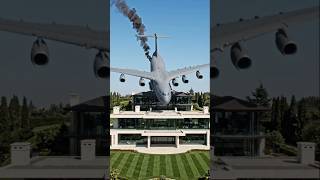the cargo plane crashed in the mansion
