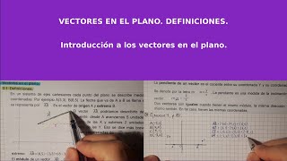[4º ESO académicas] Geometría analítica: Vectores en el plano  Definiciones