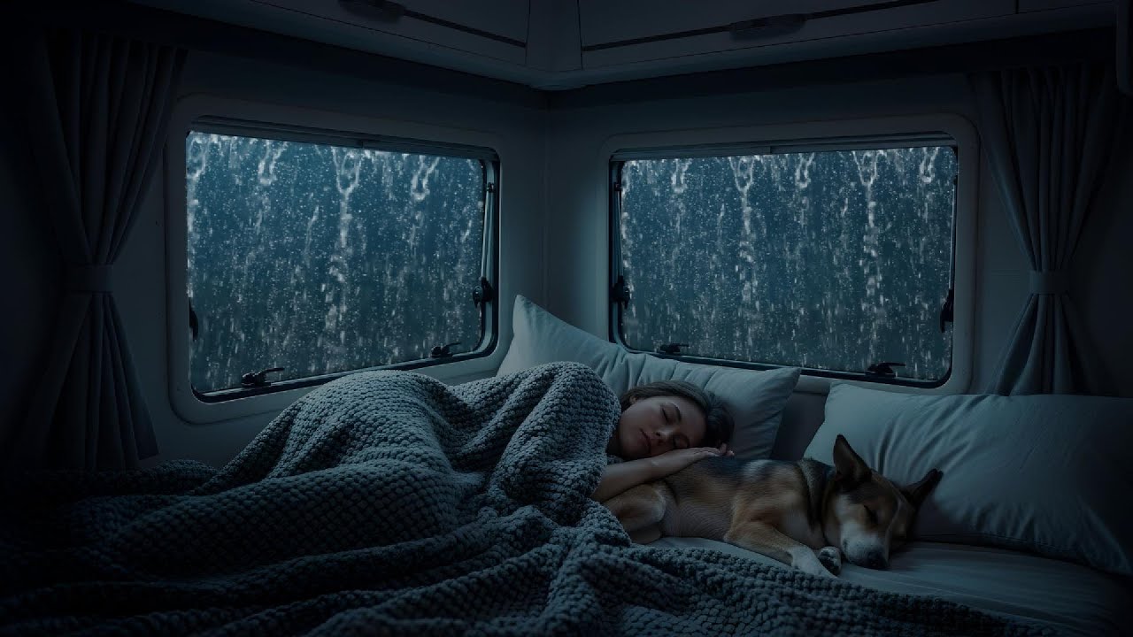 Heavy Rainstorm on Car Roof | Rain Sounds for Relaxation, Study, and Sleep