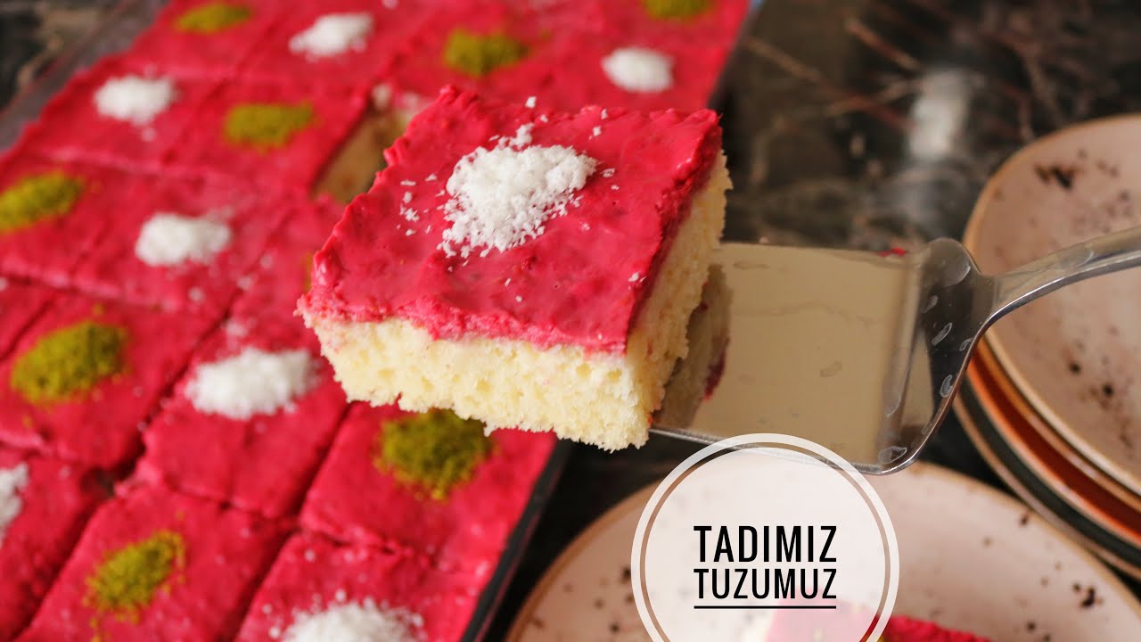 BASİT FRAMBUAZLI PASTA TARİFİ TADIMIZTUZUMUZ YouTube