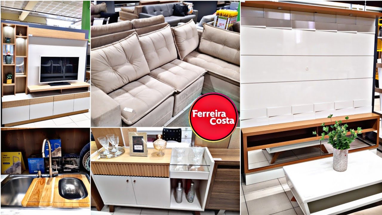 PAINEL , RACK , SOFÁ , MESA E MAIS / FERREIRA COSTA IMBIRIBEIRA RECIFE PE YouTube