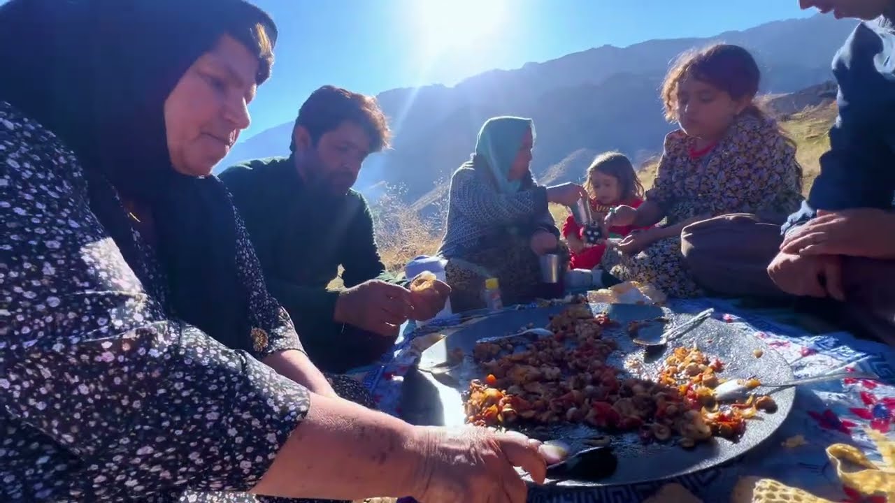 Mountain trip_Tree planting, children dancing and cooking with fire in nature