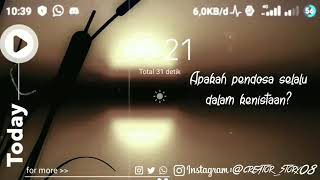 Sajak singkat 30detik motivasi hidup