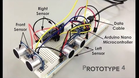 Arduino Ultrasonic Navigation Device (Prototype 4 Testing)
