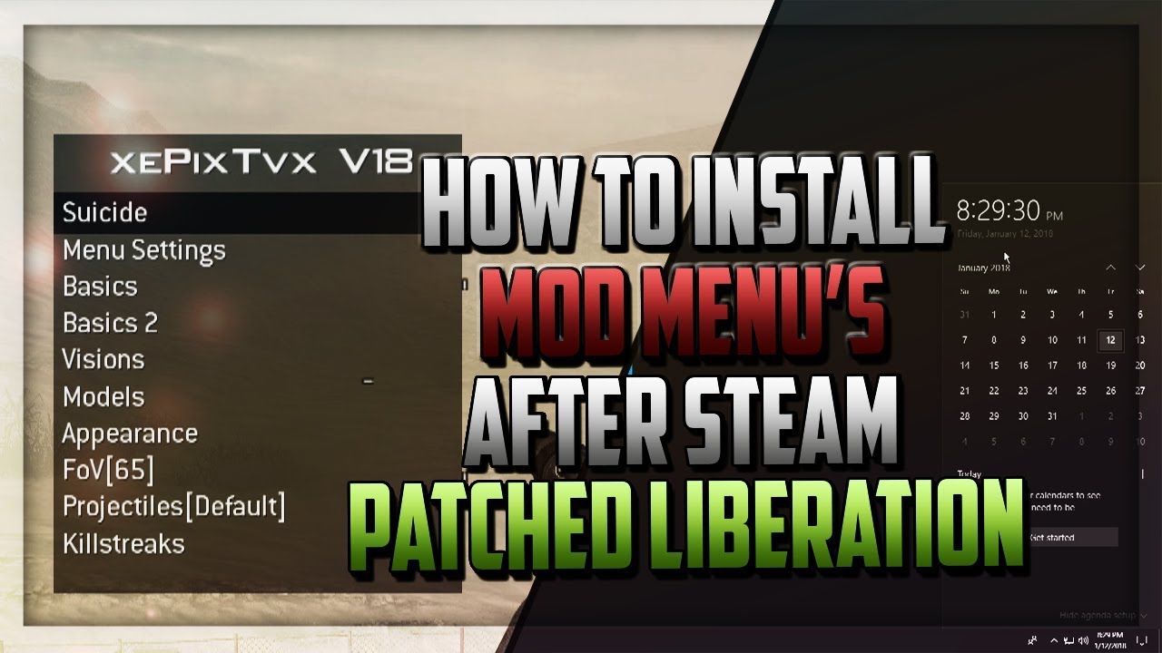 How To Install MW2 Mod Menu's On PC After Steam Patched Liberation (IW4m  Client Install Tutorial) - 
