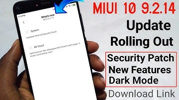 MIUI 10-9.2.14 Update Rolling Out | Lot of New Features | Download Link