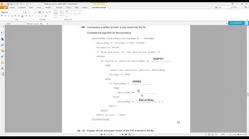 CIE A2 Computer Science 9608 | S17 P31 | Solved Past Paper
