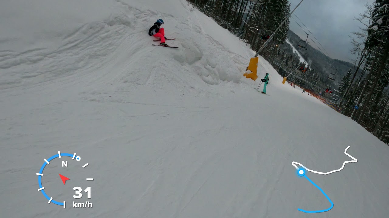 Буковель 2021, траса 1Е | Snowboarding Bukovel