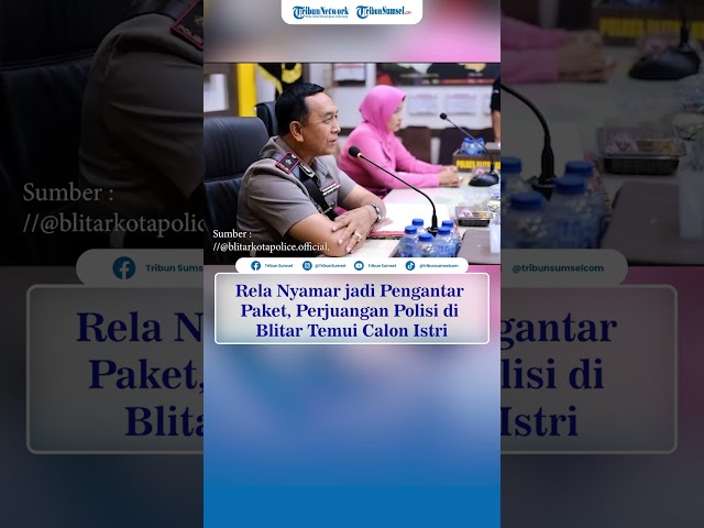 Rela Nyamar jadi Pengantar Paket, Perjuangan Polisi di Blitar Temui Calon Istri class=