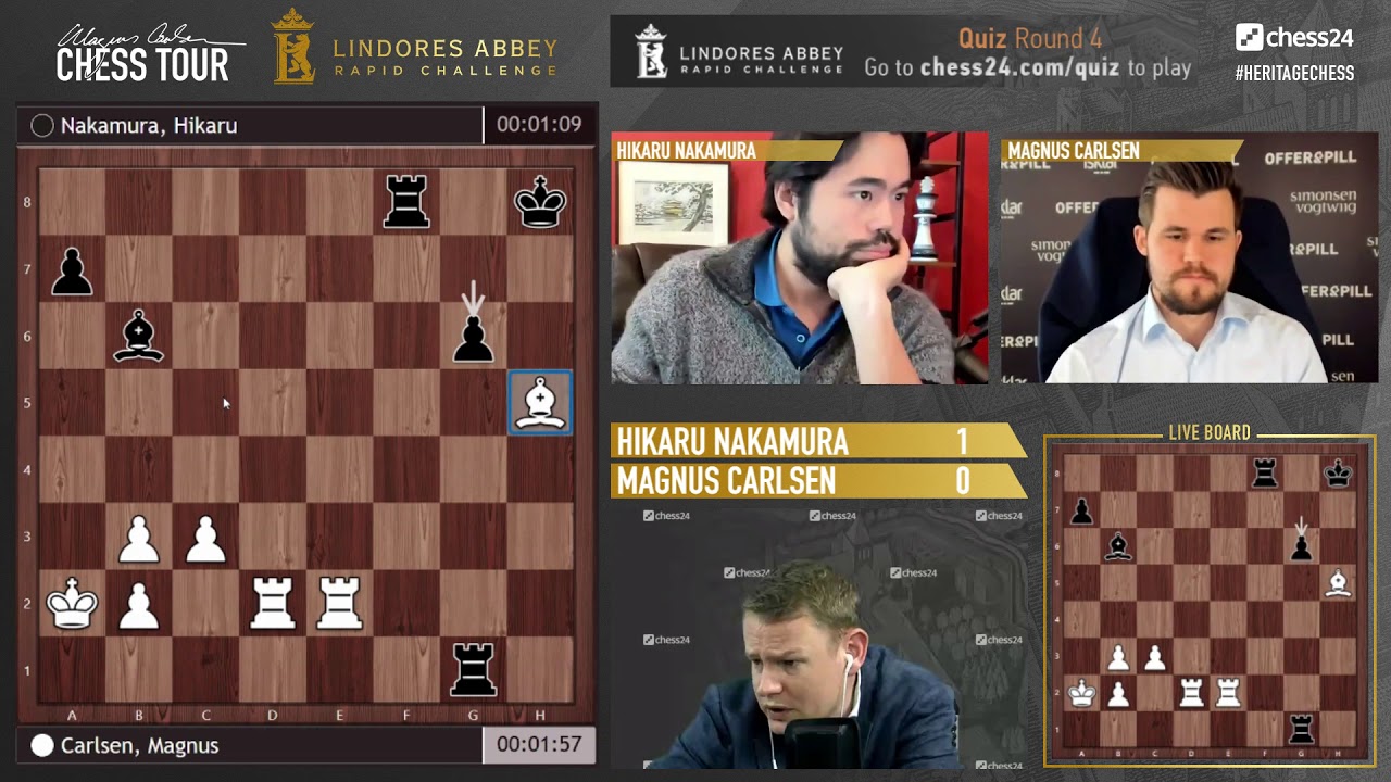 Magnus Carlsen mouse slips vs Hikaru