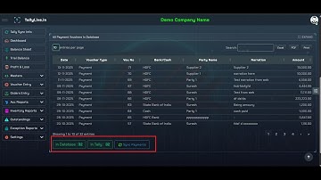 Tally XML Integration - Payment Entry - Offline