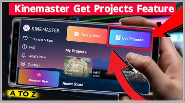 kinemaster get projects feature tutorial|how to edit get project in kinemaster|kinemaster video Edit