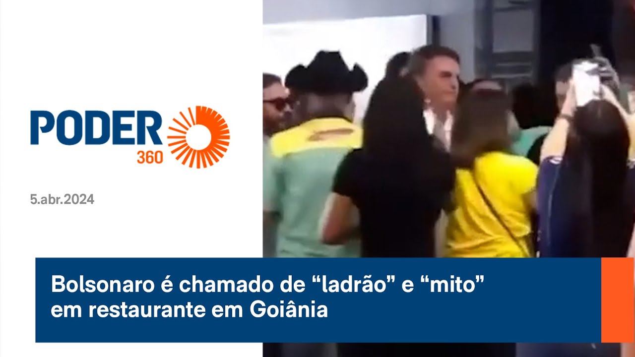 Bolsonaro é chamado de “ladrão” e “mito” em restaurante em Goiânia