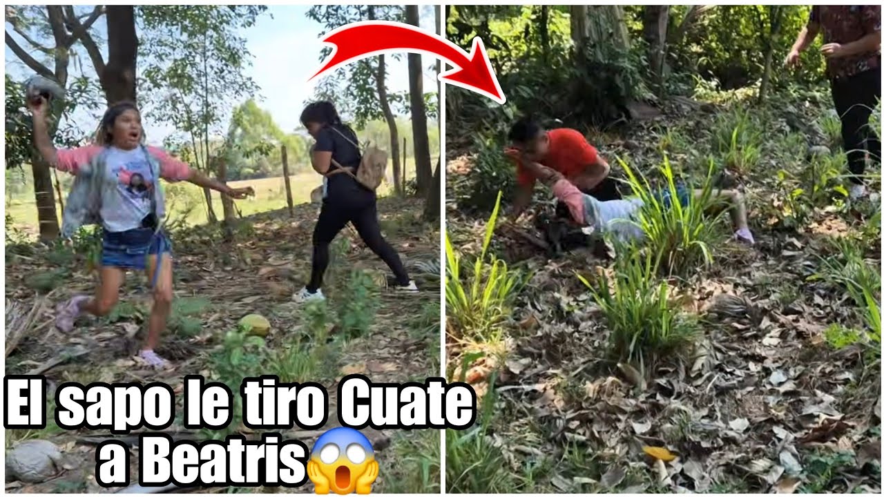 Fuerte broma termino en cventazos|Cuate le tiro un sapo a Beatris y Ella lo acosto a vrg4zos😡