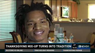 Thanksgiving mix-up turns into tradition