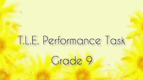 PERFORMANCE TASK IN TLE (CLEANING HOUSEHOLD)