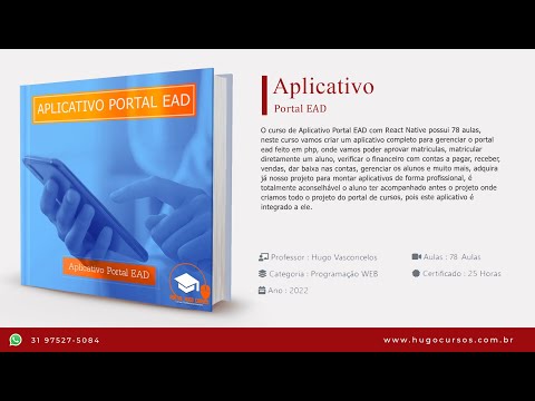 Aplicativo Portal EAD - Aula 01   Introdução ao Curso