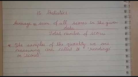 Class 7-15. Statistics Practice set-54 Q.1,2 part 02