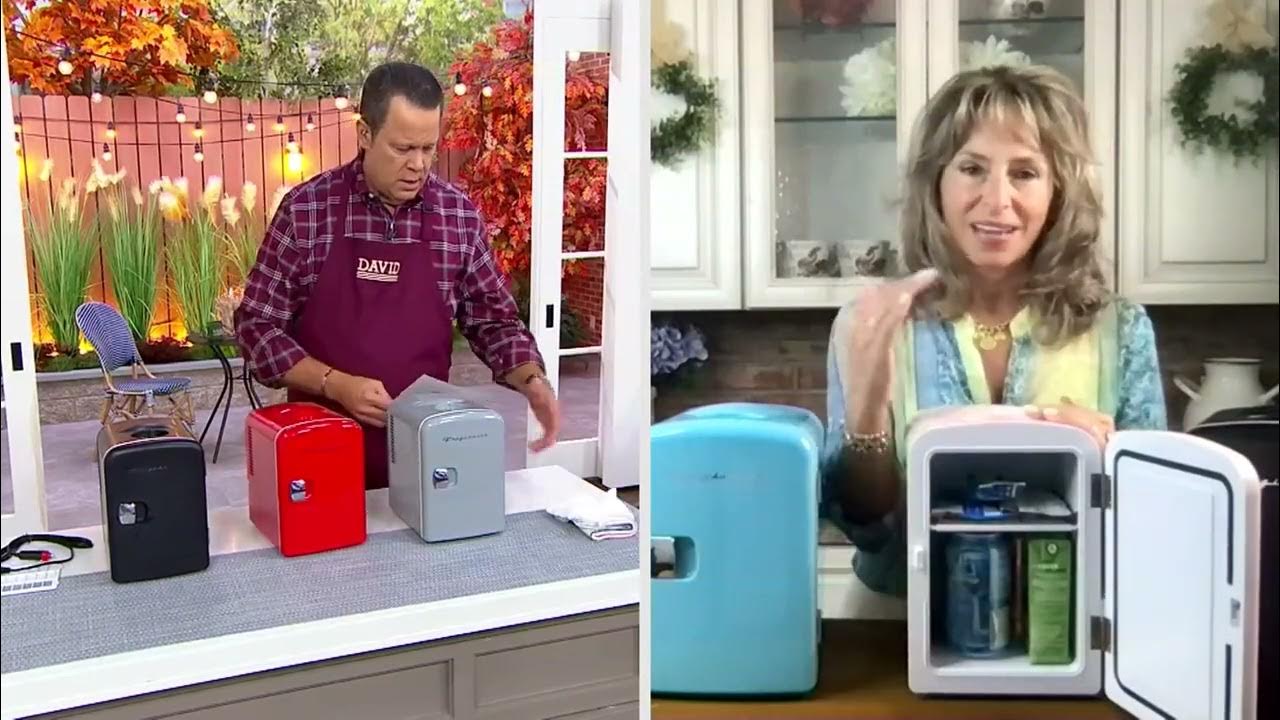 Frigidaire 6can Mini Beverage Cooler on QVC YouTube