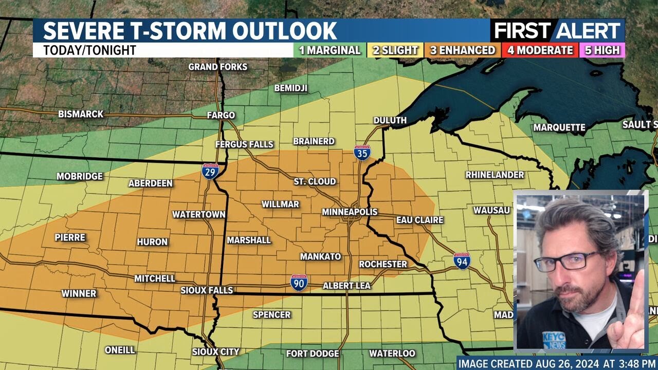 FIRST ALERT DAY: Severe storms possible later today and tonight - YouTube