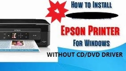 HOW TO INSTALL PRINTER WITHOUT CD DVD DRIVER?