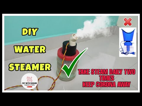 How To Make Steam Vaporizer At Home | Homemade Steamer  | Steam Inhaler @DIY WITH BARANI