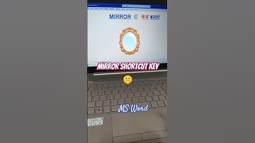 Mirror 🪞 Symbol Key MS WORD #shorts #tranding #tricks #keyboardshortcuts