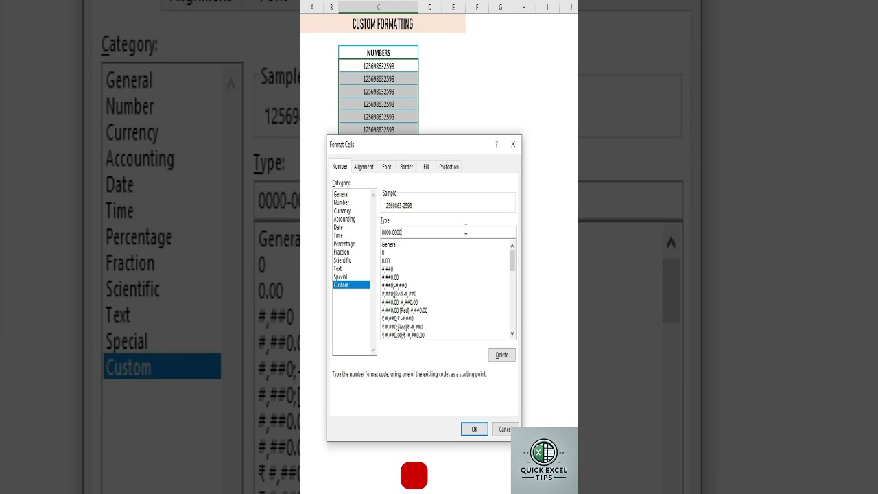 Master Custom Formatting in Excel! 🎨📊 