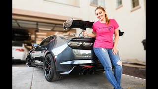 THAT'S A BIG WING! Installing an APR WING on my CAMARO ZL1 1LE!