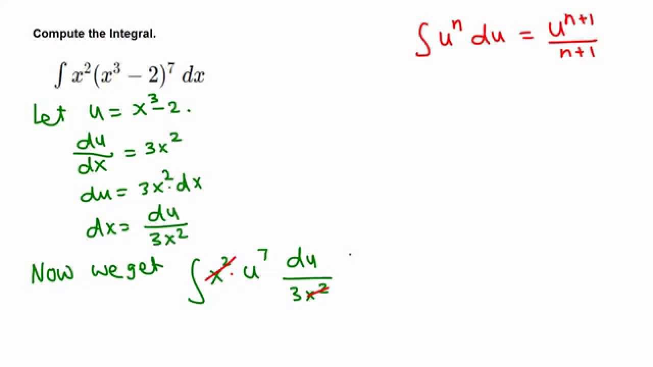 Integration by substitution of a product - YouTube