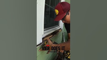 How to replace a rotted window sill #handyman #tinyhouse #shorts #reels #howto #diy #realestate