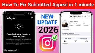 You Submitted An Appeal Instagram Problem Solve | how to fix you submitted an appeal instagram 2026