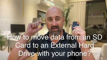 How to move data between an SD Card and an external harddrive using only your iPhone.