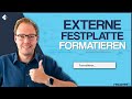 Externe Festplatte formatieren (Mac & Windows)