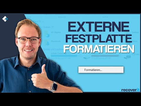 Externe Festplatte formatieren