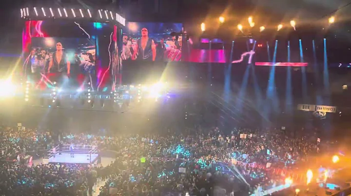 The Rock/Travis Scott Entrance Live! Elimination Chamber 2025 Toronto