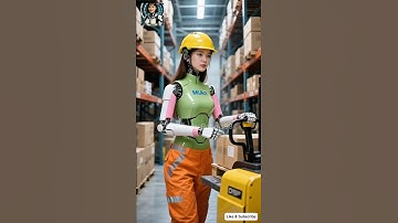 Humanoid robot MiAn organizing warehouse goods #robot #shorts #robotics #futuretech #ai #airobot