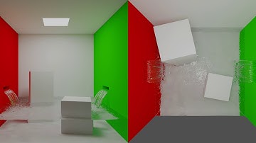 Fluid Simulation: Flooded Cornell Box [Blender FLIP Fluids + Cycles]