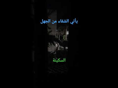 الشقاء في الحياة يأتي من الجهل الدكتور محمد راتب النابلسي السكينة