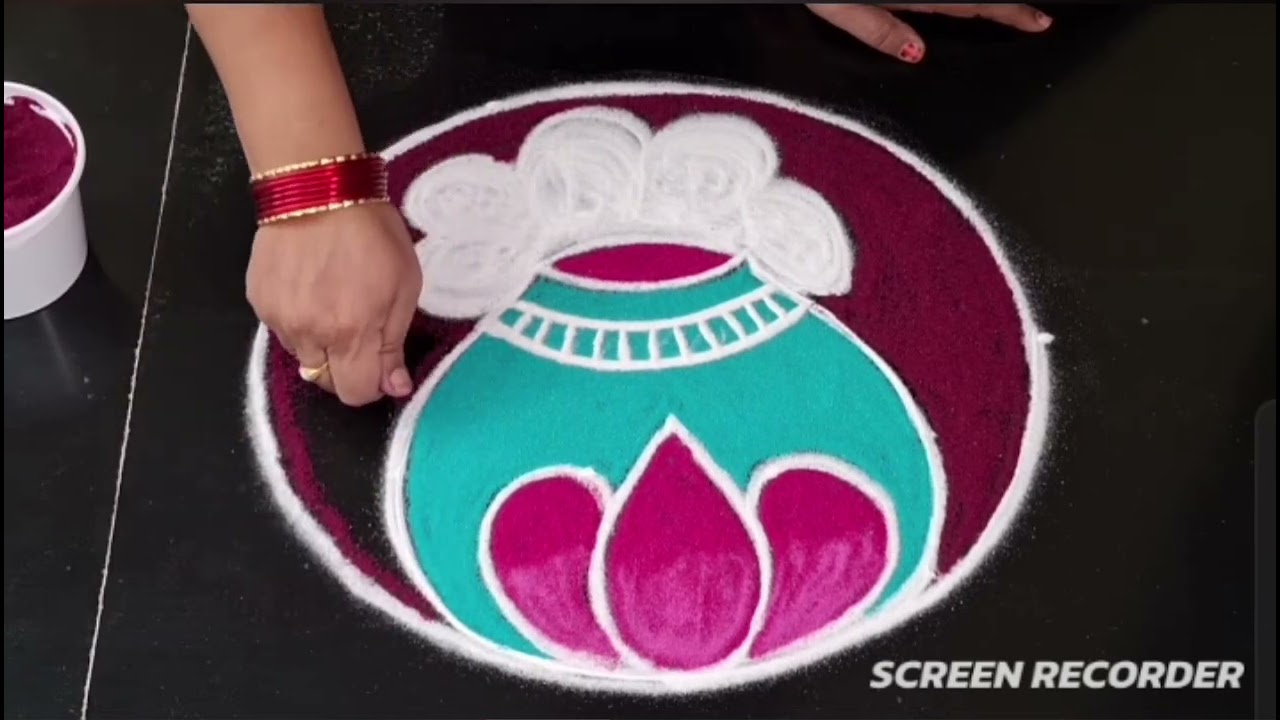 Simple bhogi muggulu🌹🌹🌹🌹sankranti muggulu🌷🌷🌷🙏