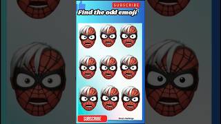 Find The Odd Spiderman Emoji