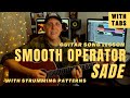 Sade Smooth Operator Guitar Song Lesson with Strumming Patterns &amp; Tabs