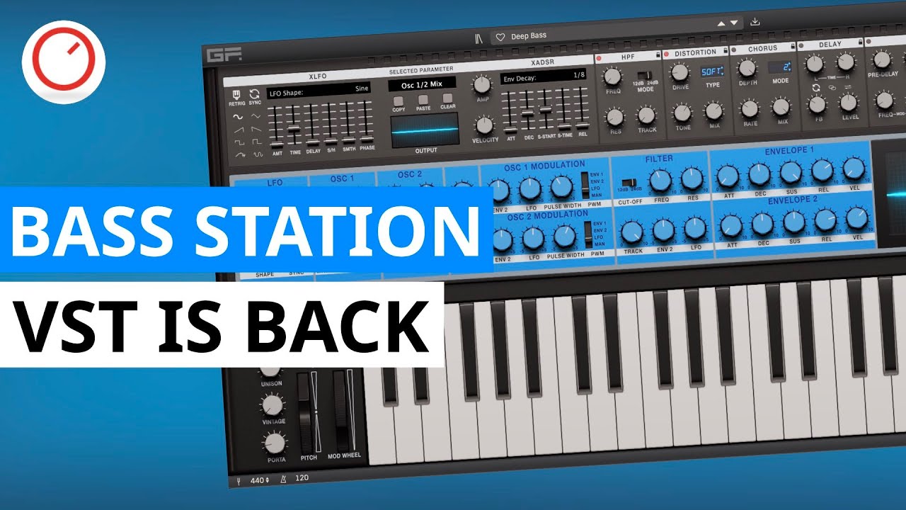 GForce Software「Novation Bass Station」現代のポリフォニック機能を
