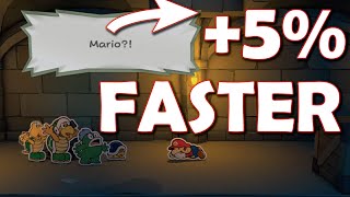 Paper Mario: The Origami King but the video speeds up 5% every time someone says \\